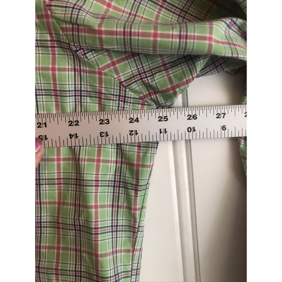 Ralph Lauren Shirt Mens Extra Large Green Pink Blue Plaid Button Down‎ Casual - Picture 4 of 6